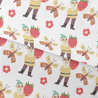 Old Man And Strawberries Waterproof Oxford