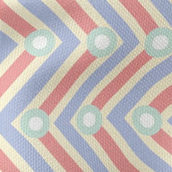Vertical Dot Zigzag Pattern Waterproof Canvas