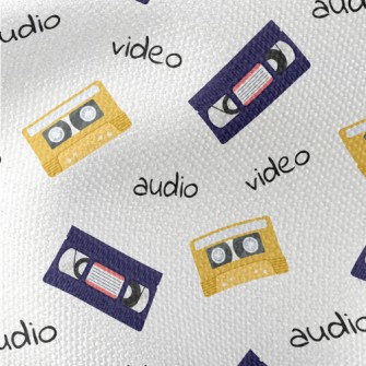 Videotapes And Audiotapes Waterproof Canvas