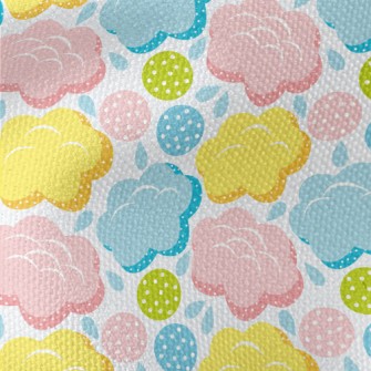 Macaroon Clouds Waterproof Canvas