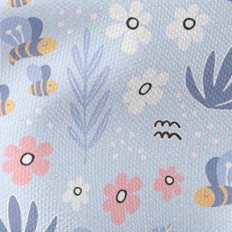 Garden Bees Flying Waterproof Canvas