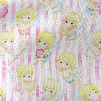 Watercolor Cupid Waterproof Canvas