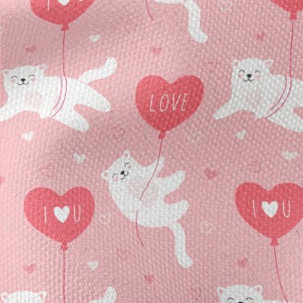 Kitten I Love You Balloon Waterproof Canvas