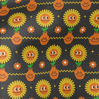 Big Eyes Sunflower Waterproof Canvas