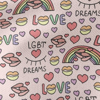 Rainbow Lips Dream Waterproof Canvas