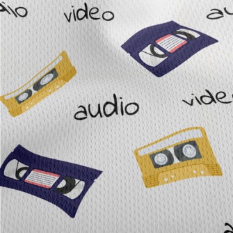 Videotapes And Audiotapes Athletic Mesh Flat Back