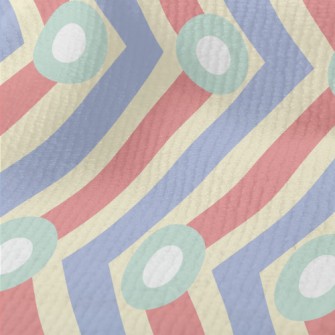 Vertical Dot Zigzag Pattern Terry