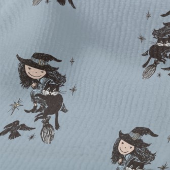 Flying Witch Cat Crow Terry