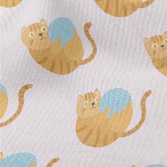 Striped Cat Yarn Ball Terry