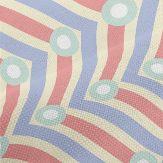 Vertical Dot Zigzag Pattern Performance Linen
