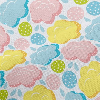 Macaroon Clouds Performance Linen