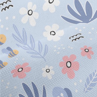 Garden Bees Flying Performance Linen
