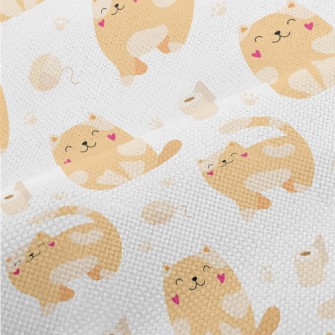 Heart Blush Kitten Performance Linen