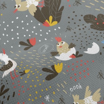 Cuckoo Chicks Breaking Eggs Performance Linen