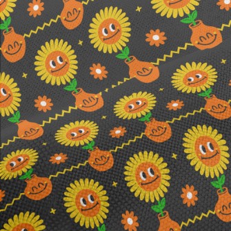 Big Eyes Sunflower Performance Linen