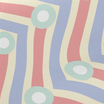 Vertical Dot Zigzag Pattern Twill