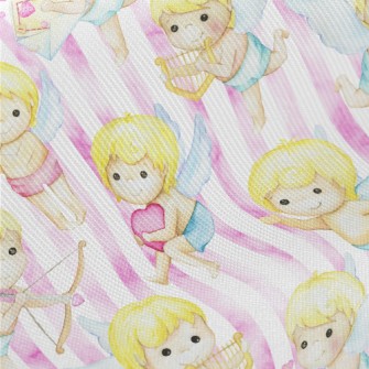 Watercolor Cupid Twill