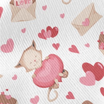 Love Envelope Cat Standard Corduroy