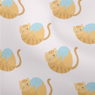 Striped Cat Yarn Ball Dobby