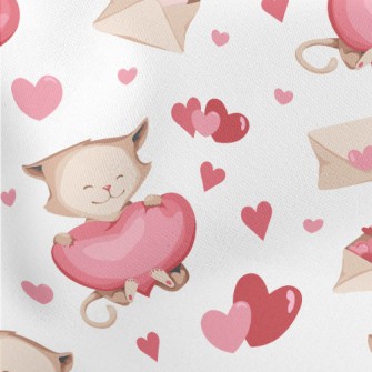 Love Envelope Cat Stretch Ponte