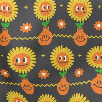 Big Eyes Sunflower Stretch Ponte