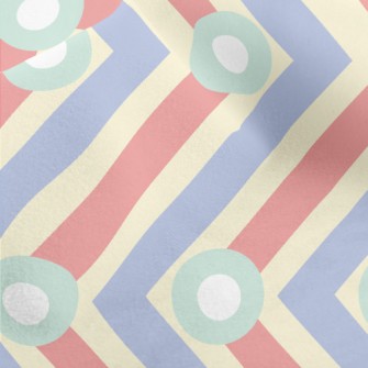 Vertical Dot Zigzag Pattern Micro Fleece