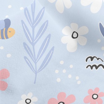 Garden Bees Flying Micro Fleece