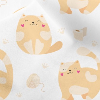 Heart Blush Kitten Micro Fleece