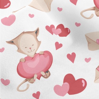 Love Envelope Cat Micro Fleece