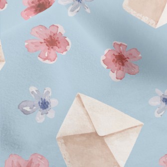 Watercolor Envelope Plum Bloss Micro Fleece