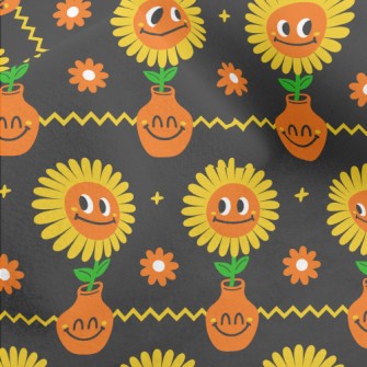 Big Eyes Sunflower Micro Fleece