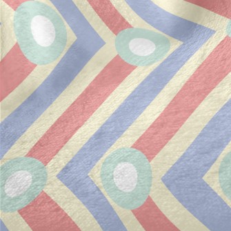 Vertical Dot Zigzag Pattern Minky