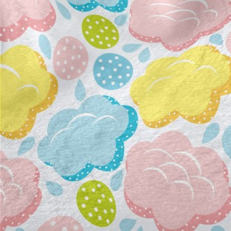 Macaroon Clouds Minky