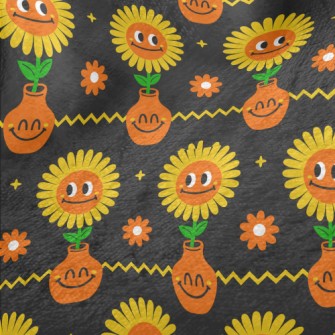 Big Eyes Sunflower Minky