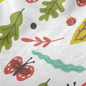 Butterfly Ladybug Leaf Minky