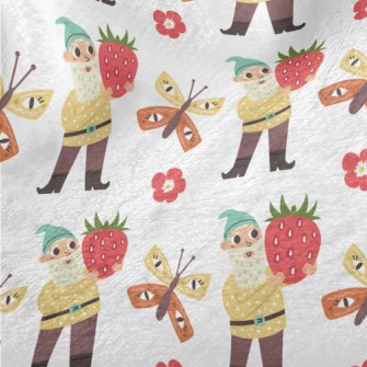 Old Man And Strawberries Minky