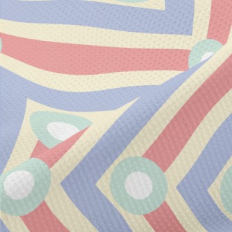 Vertical Dot Zigzag Pattern Piqué