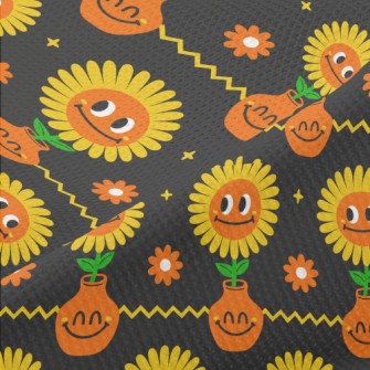 Big Eyes Sunflower Piqué