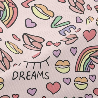 Rainbow Lips Dream Piqué