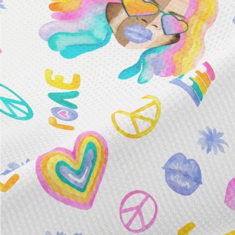 Watercolor Colorful Human Piqué