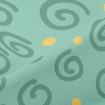 Rotating Line Dots Piqué