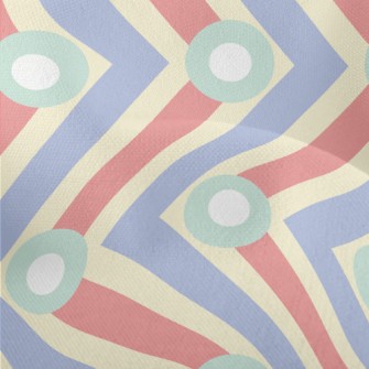 Vertical Dot Zigzag Pattern Lightweight Performance Linen