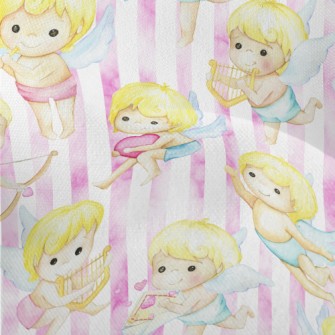 Watercolor Cupid Lightweight Performance Linen