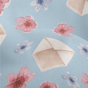 Watercolor Envelope Plum Bloss Lightweight Performance Linen