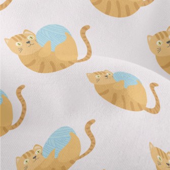 Striped Cat Yarn Ball Lightweight Performance Linen