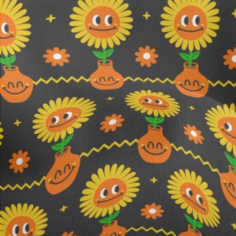 Big Eyes Sunflower Lightweight Performance Linen