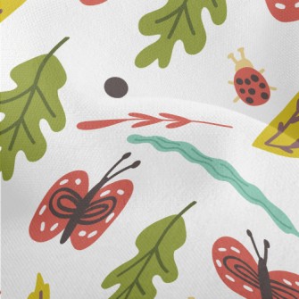 Butterfly Ladybug Leaf Lightweight Performance Linen