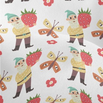 Old Man And Strawberries Lightweight Performance Linen