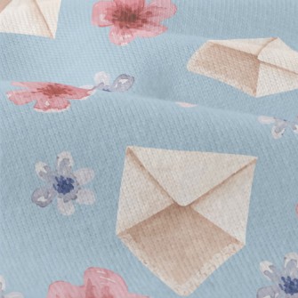 Watercolor Envelope Plum Bloss Modern Jersey