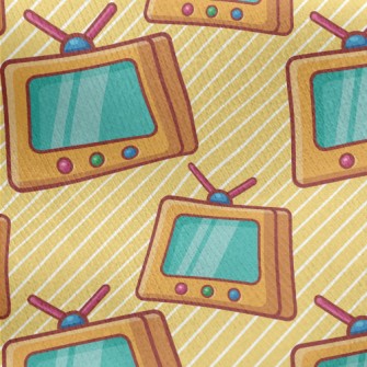 Cartoon 3D TV Jersey Backed Fleece